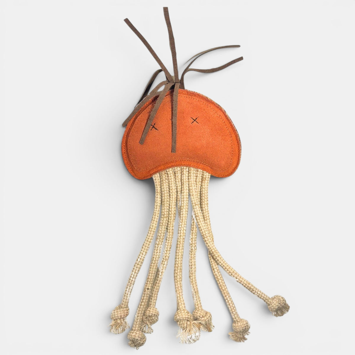 Joe Jellyfish Dog Toy - ochre