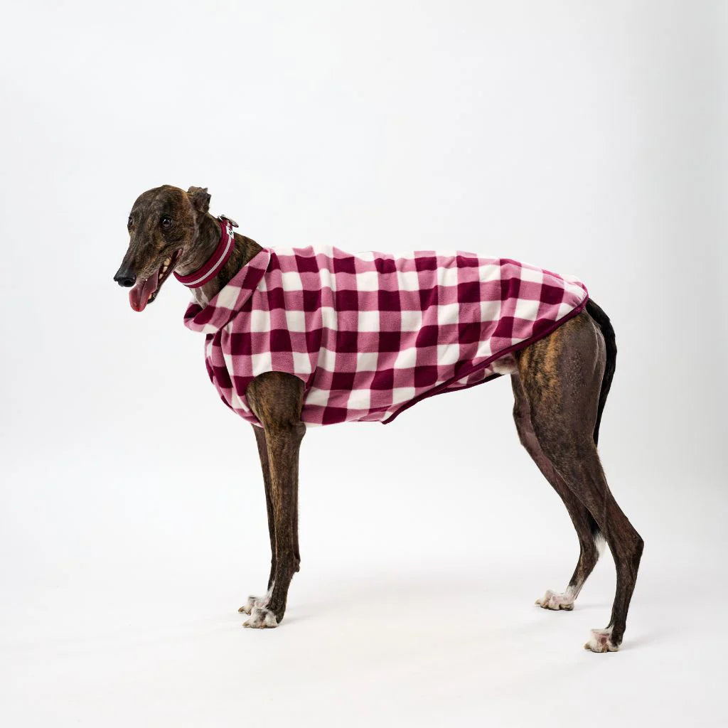 The Floofy Fleece - Berry Gingham