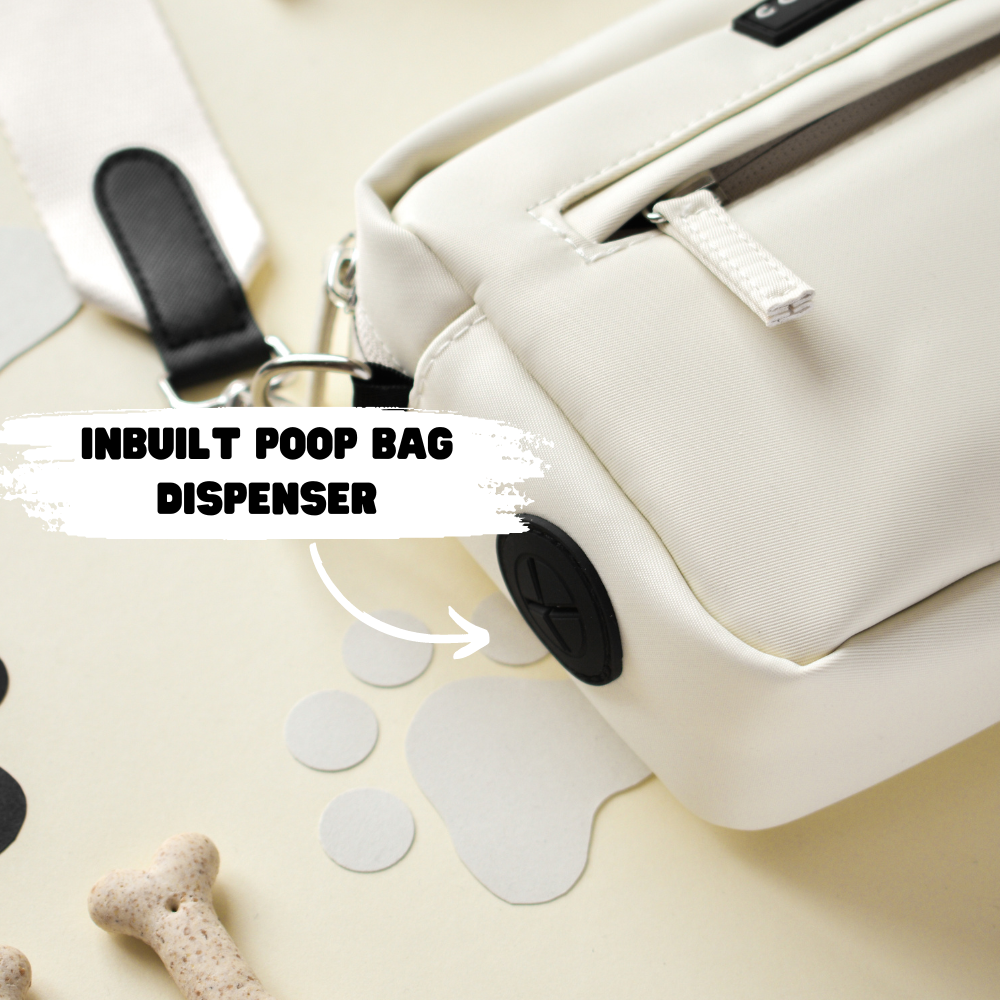 Dog Walking Bag - Oyster White