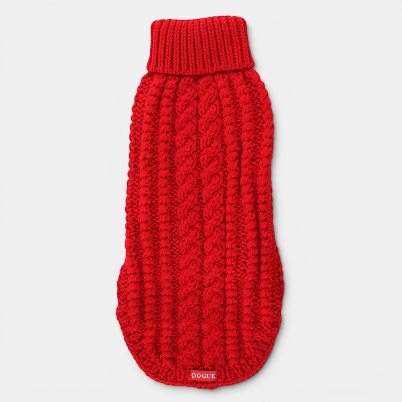 DOGUE Cable Knit Dog Jumper