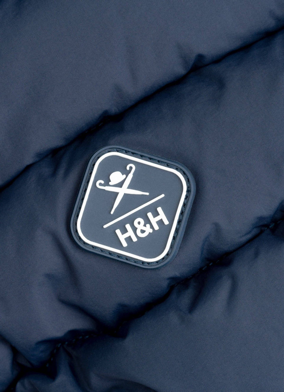 Hackett x Hugo Hudson Dog Puffer Jacket - Navy & Berry