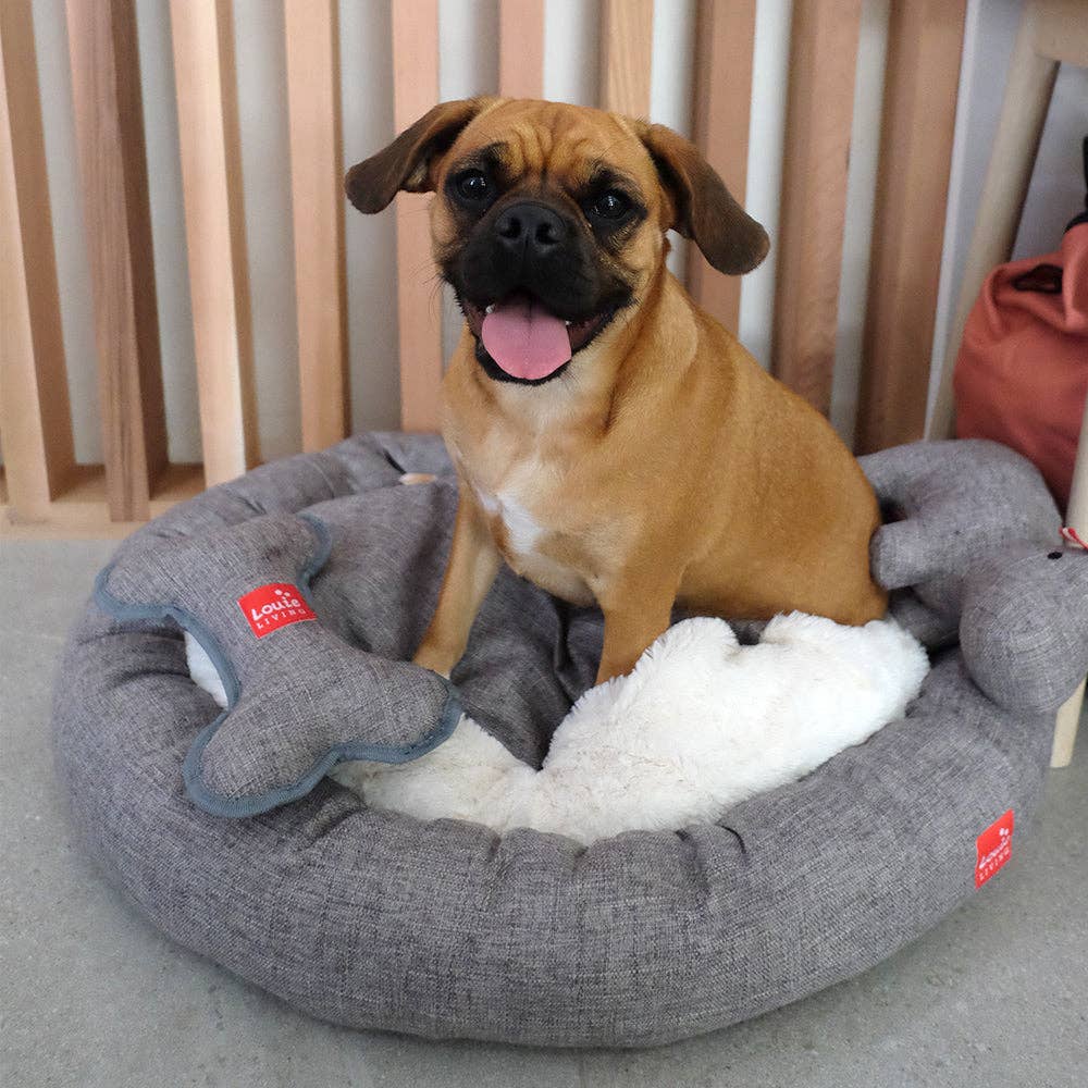 Louie Living Donut Lounger (Grey) - Medium