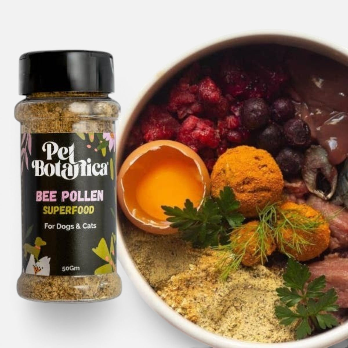 Bee Pollen Superfood Meal Topper for dogs and cats | Allergy