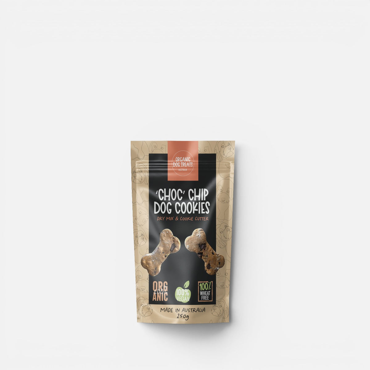 Organic 'Choc' Chip & Peanut Butter Dog Treat Packet Mix