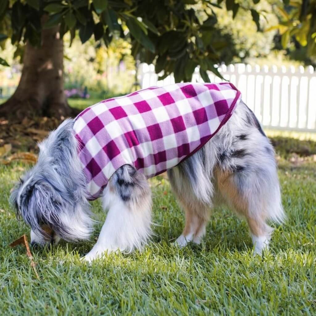 The Floofy Fleece - Berry Gingham