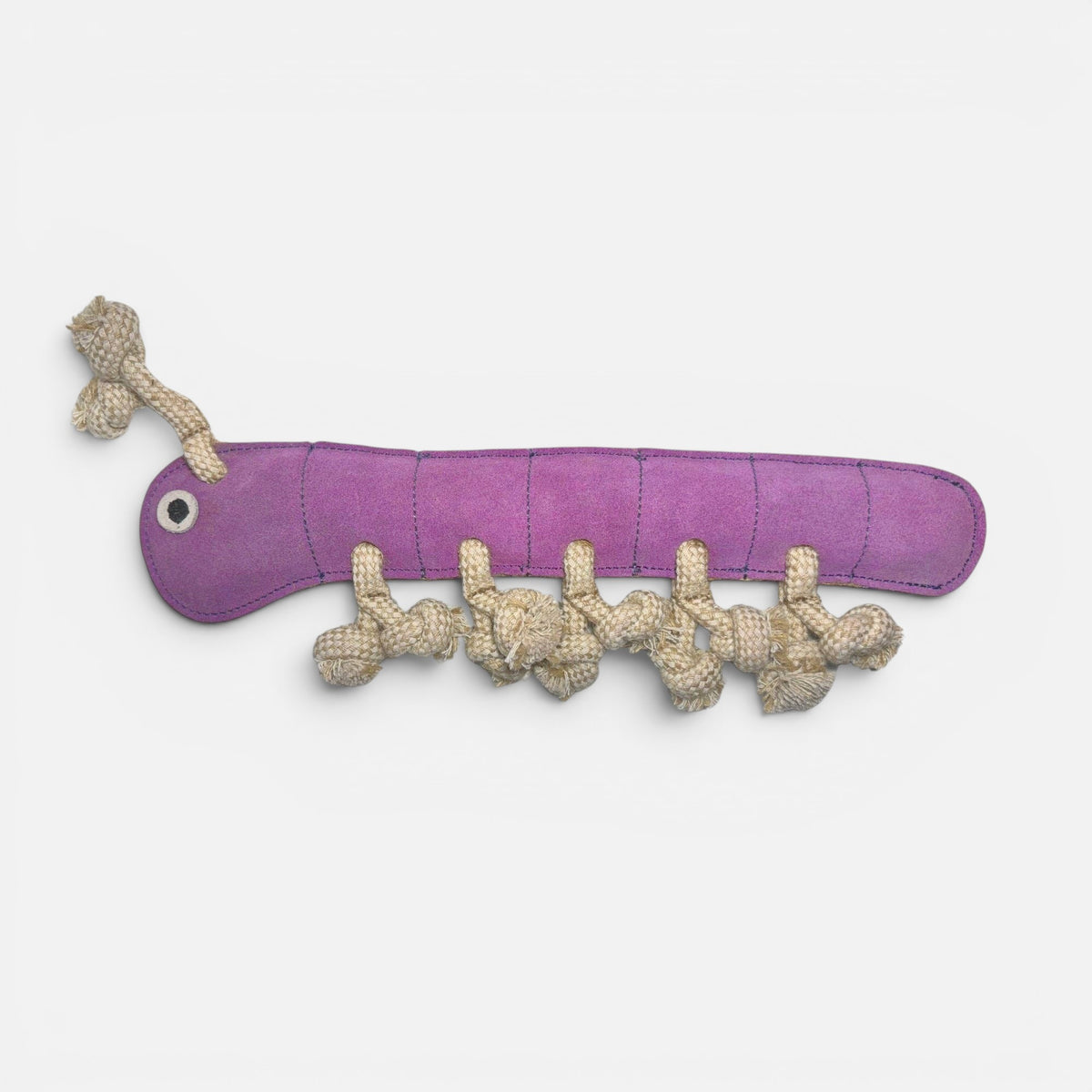 Gerti the Grub Dog Toy - purple