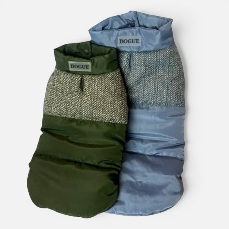 DOGUE Tweed Puffer Dog Jacket