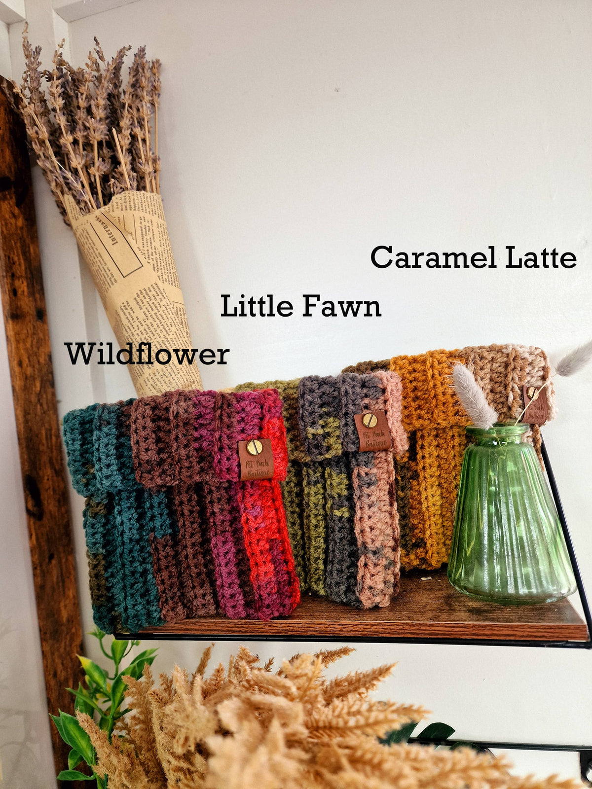 Cosy Cottage Knitted Dog Snood - Roll Top (UK handmade)