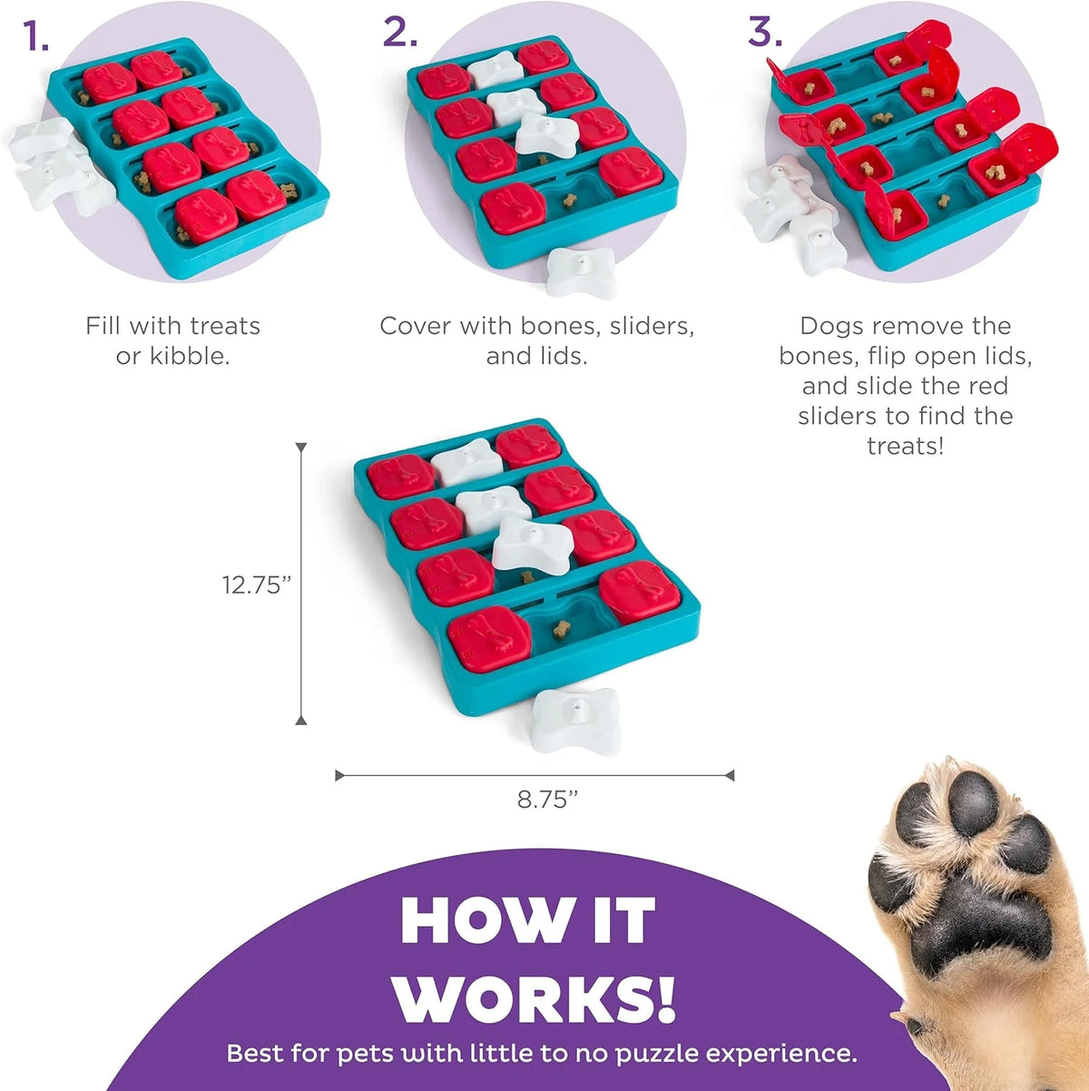 Outward Hound Nina Ottosson - Dog Brick. Flip, slide & Treat
