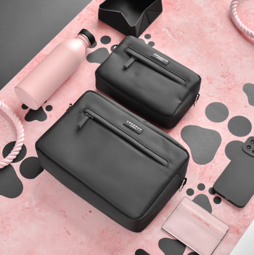 Large Dog Walking Bag - Black