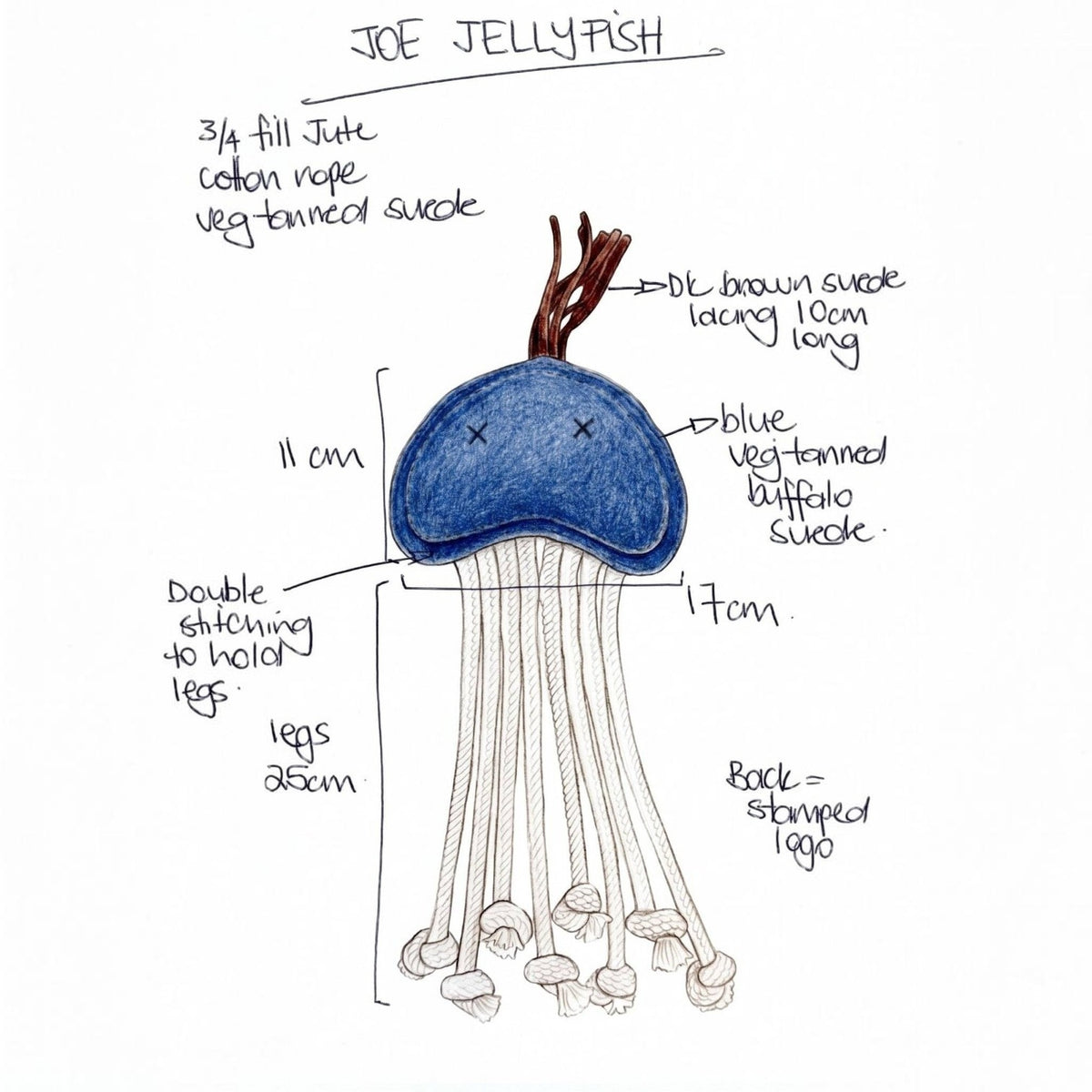 Joe Jellyfish Dog Toy - Storm