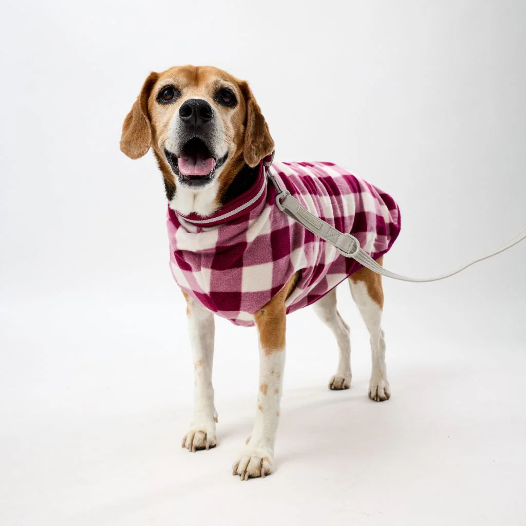 The Floofy Fleece - Berry Gingham
