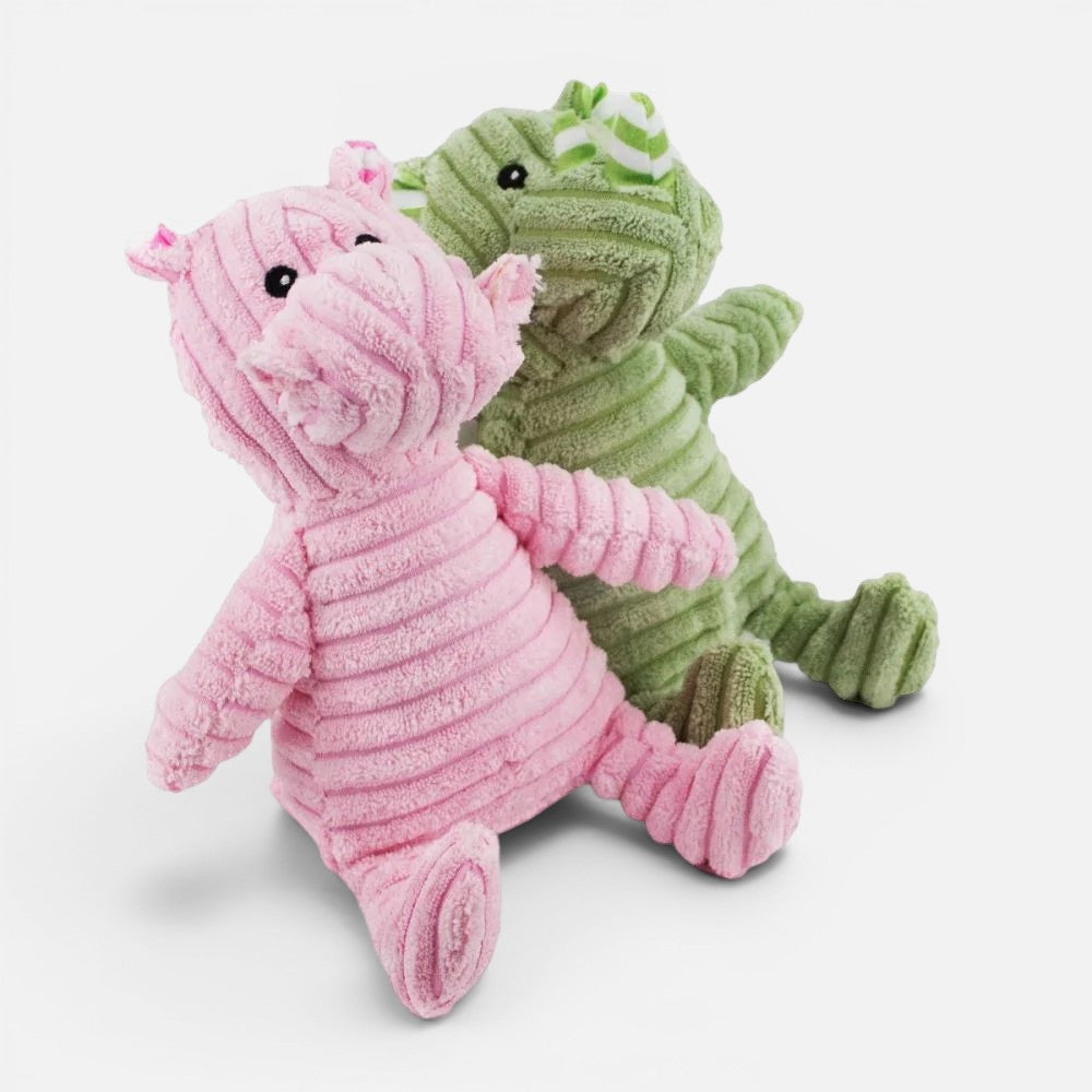 Corduroy Jungle Friends Dog Toy – 2 Pack