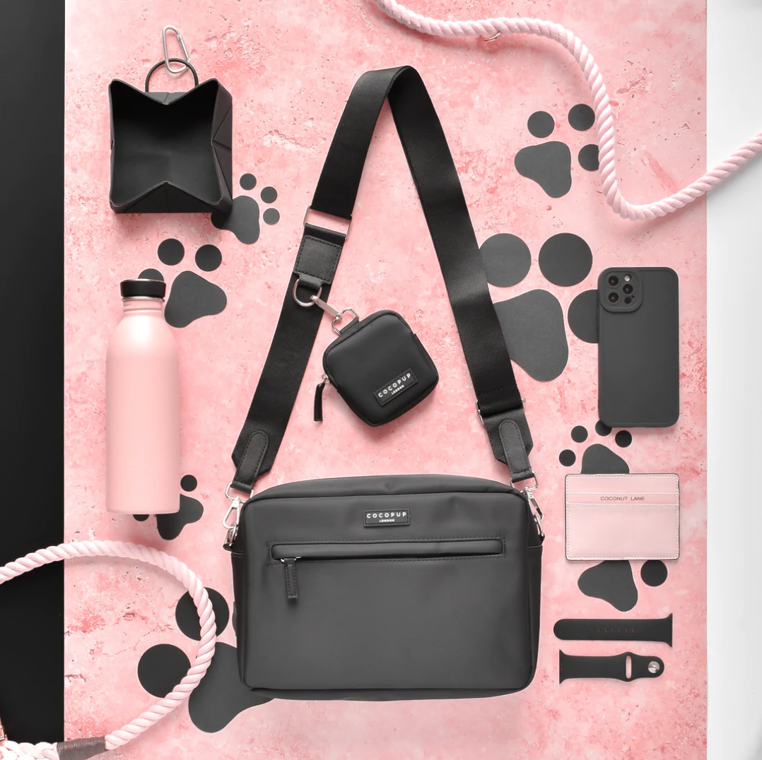 Large Dog Walking Bag - Black