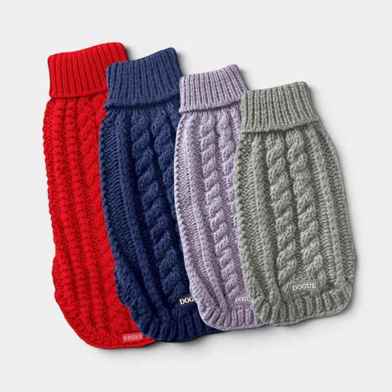 DOGUE Cable Knit Dog Jumper