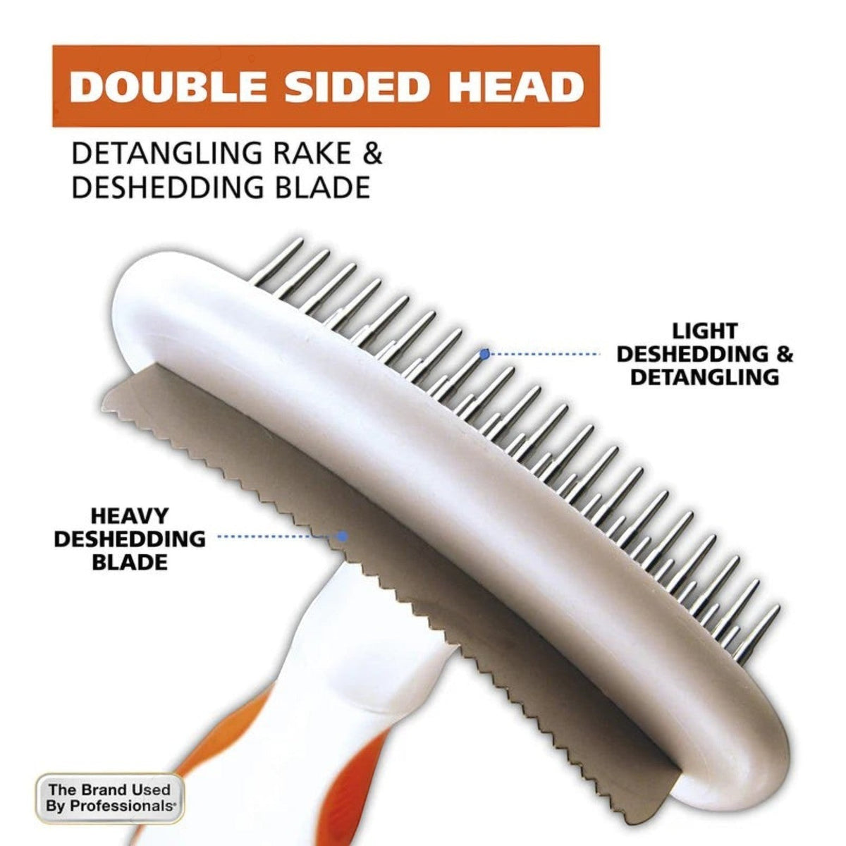 Wahl 2-in-1 Double Row Rake with Shedding Blade