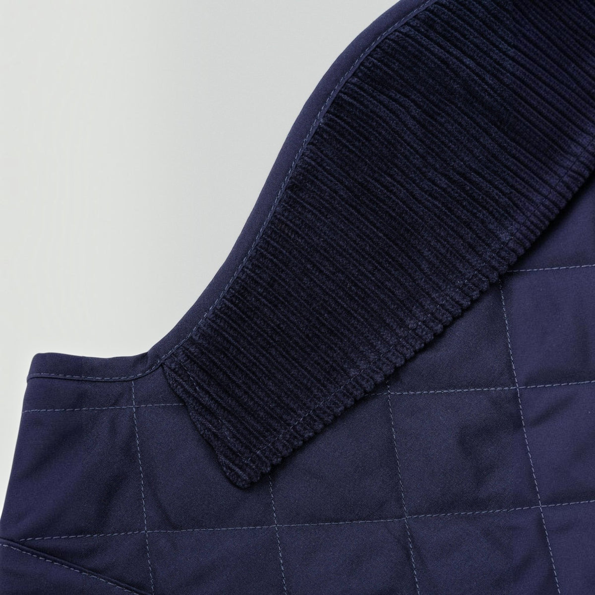Hackett x Hugo Hudson Navy Quilted Dog Jacket