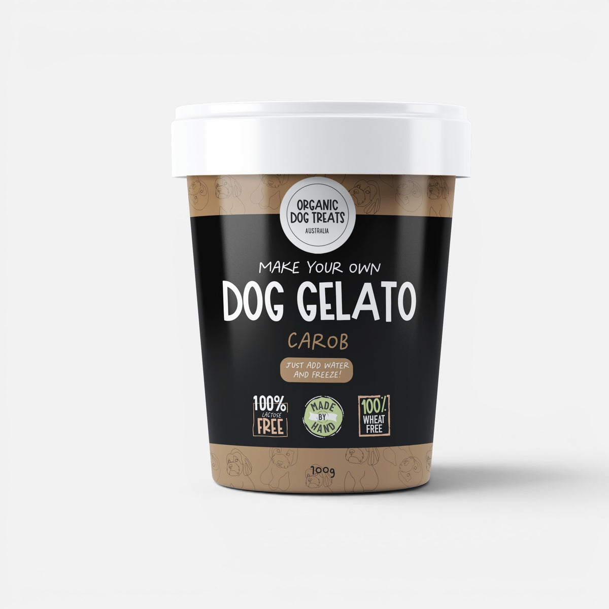 100% Organic Dog Gelato Kit  🍦🐶  - Carob