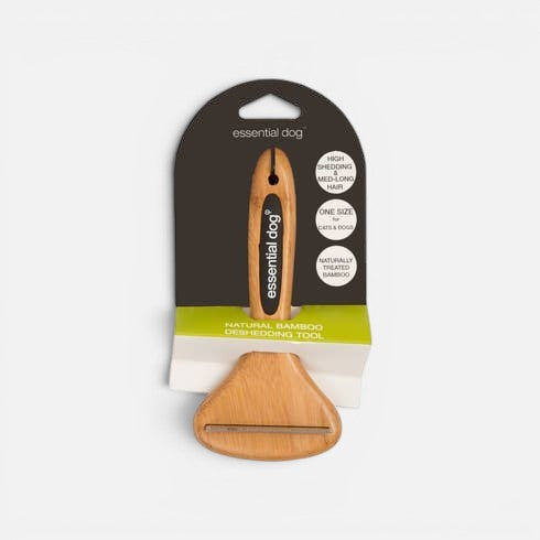 Natural Bamboo Dog Deshedding Tool: Cats & Dogs