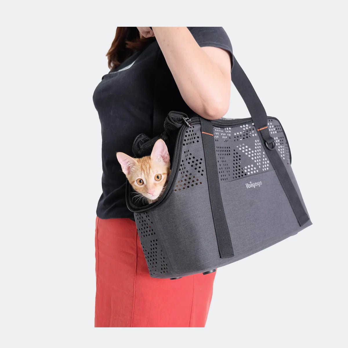 Ibiyaya - The Breezy Wanderer No-Fur Pet Carrier Tote Bag