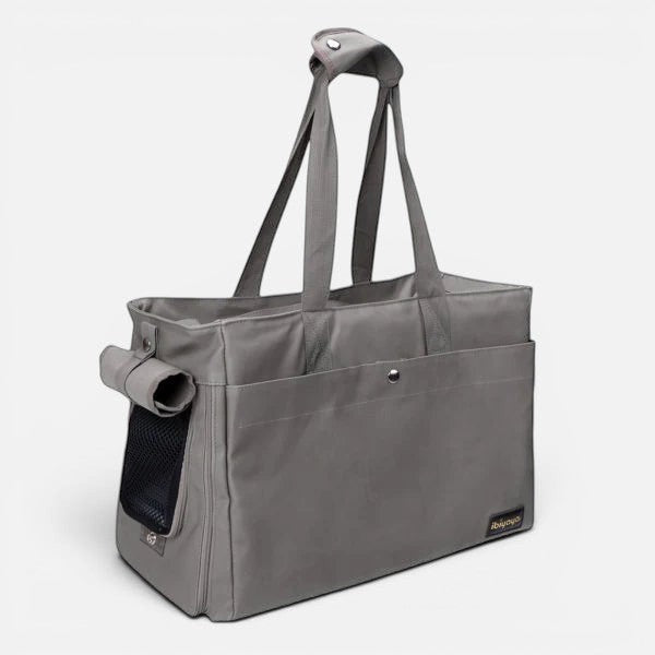 Ibiyaya Canvas Pet Carrier Tote for Cats & Dogs - Grey