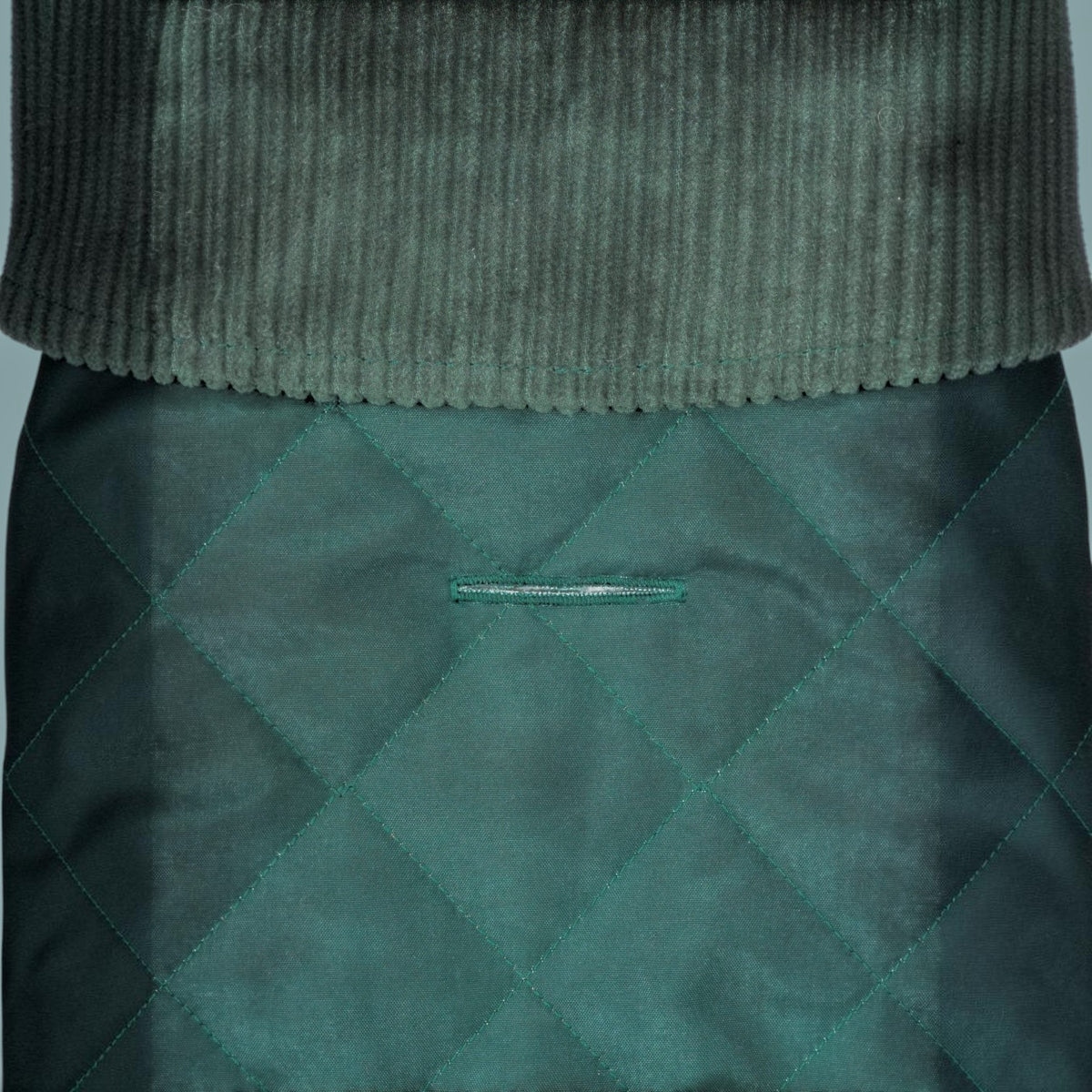 Hackett x Hugo Hudson Forest Green Quilted Dog Jacket