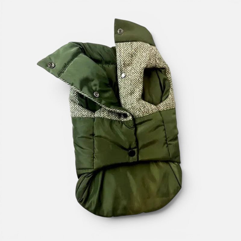 DOGUE Tweed Puffer Dog Jacket