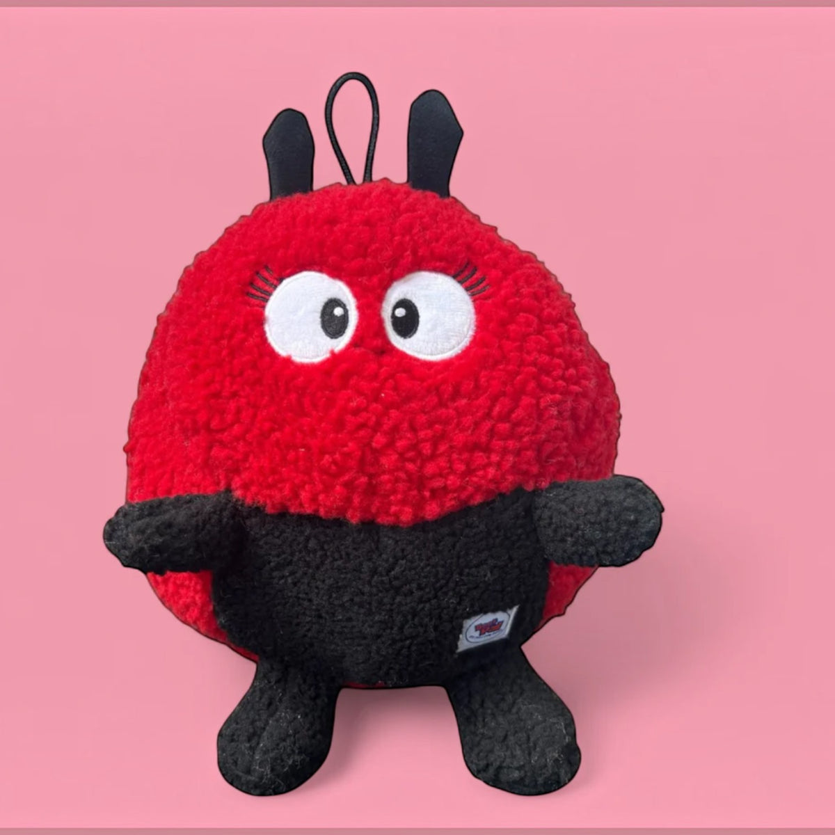 Larry Ladybug Plush Dog Toy-100% Recycled material
