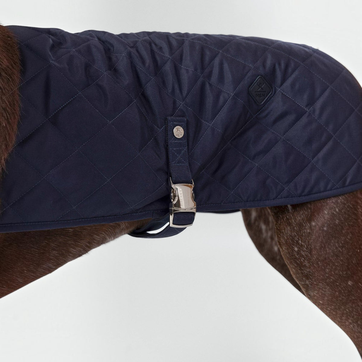 Hackett x Hugo Hudson Navy Quilted Dog Jacket