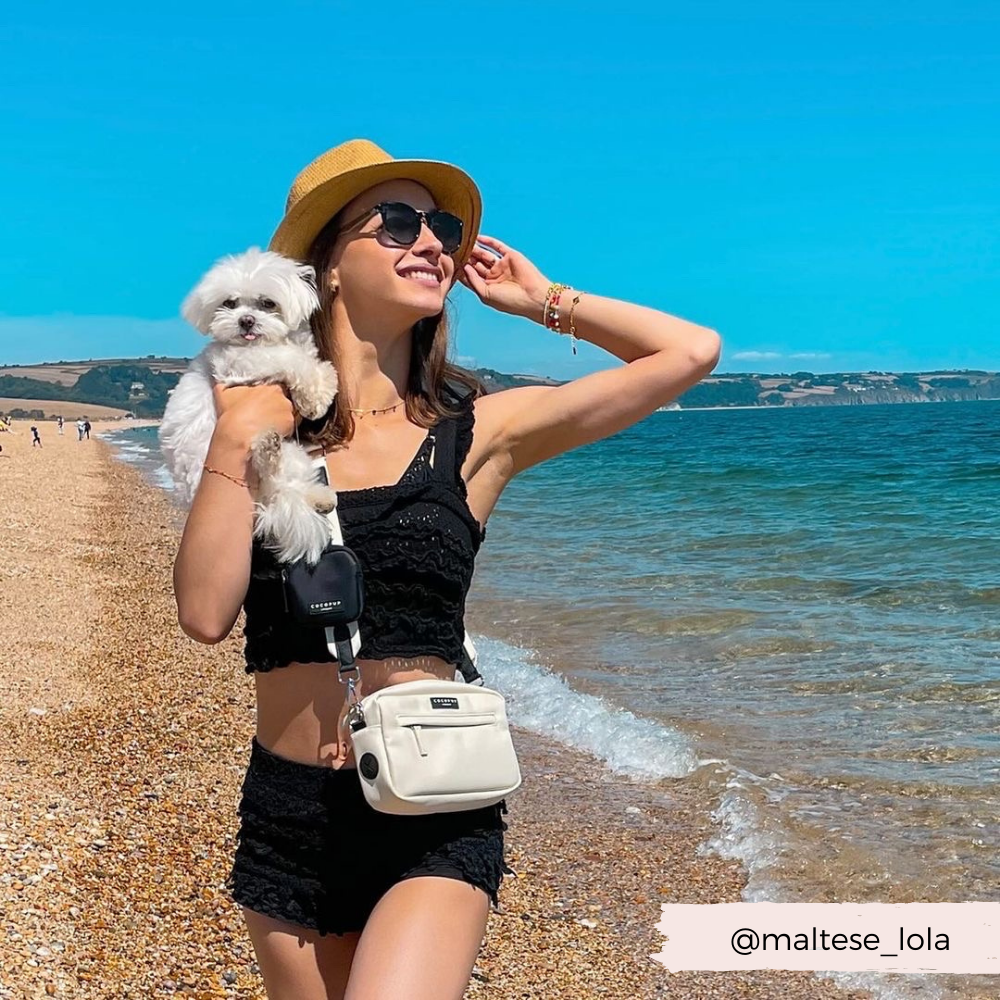 Dog Walking Bag - Oyster White