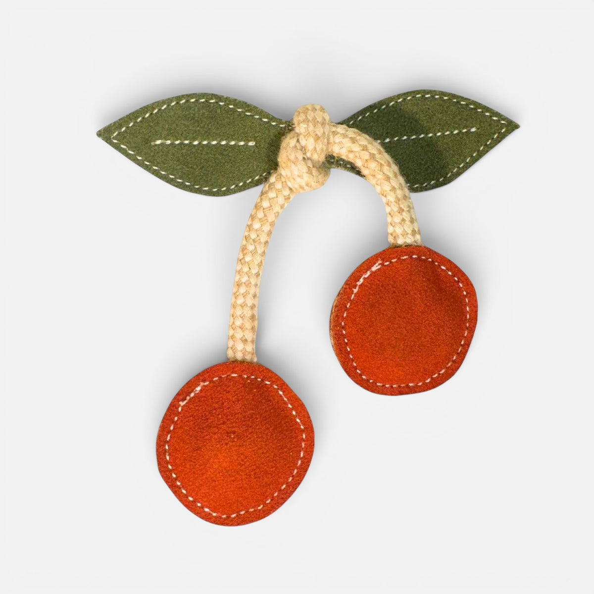 Cherry Dog Toy - red