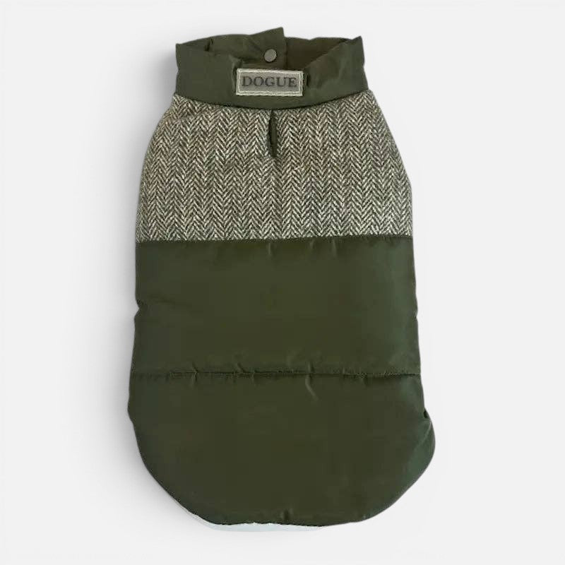 DOGUE Tweed Puffer Dog Jacket