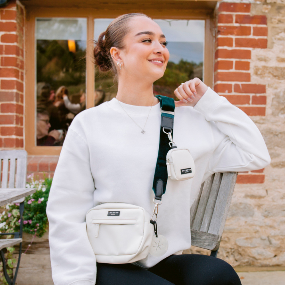 Dog Walking Bag - Oyster White