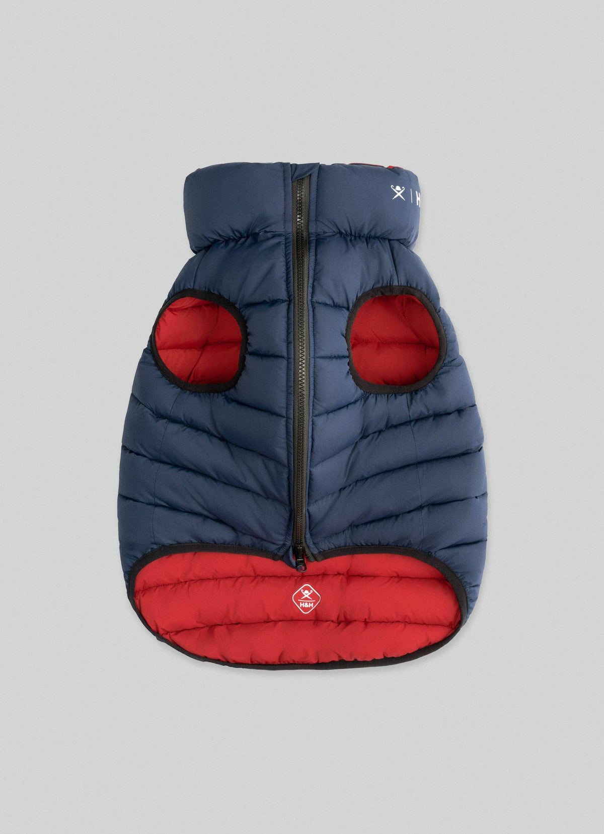 Hackett x Hugo Hudson Dog Puffer Jacket - Navy & Berry